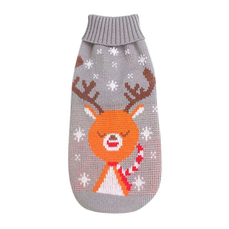 Pull de Noël gris avec renne