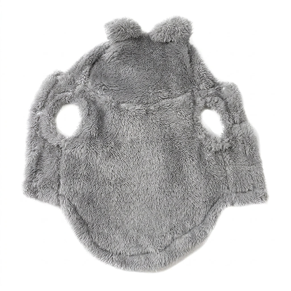Manteau polaire vu de dos
