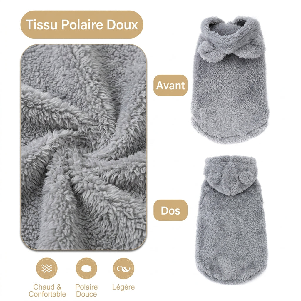 Détail de la polaire douce