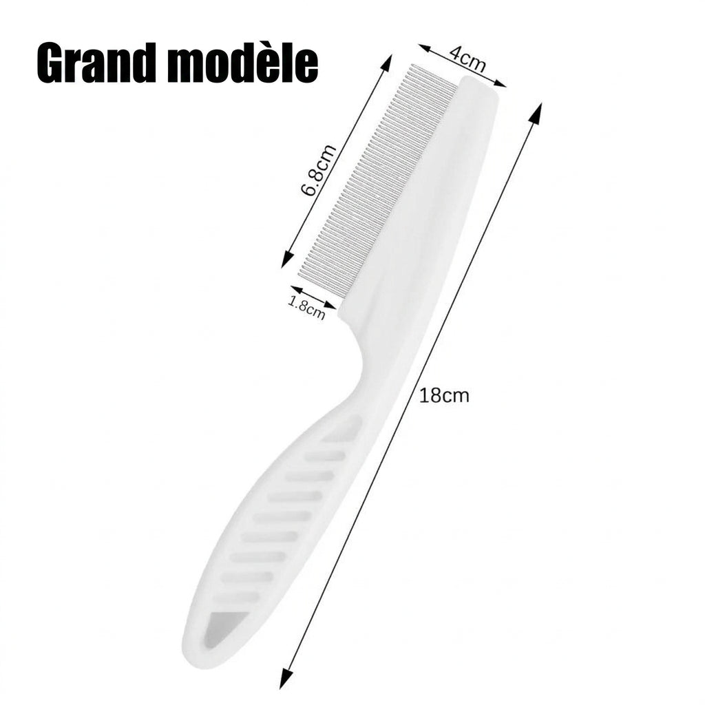 Peigne grand modèle, dimensions 18 cm, 6,8 cm, 4 cm