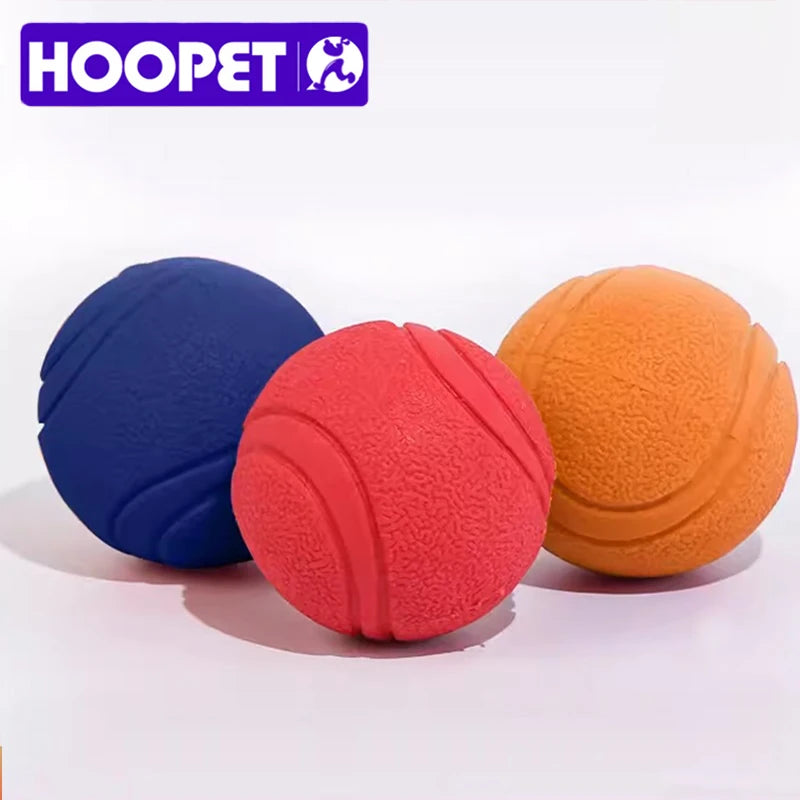 Balles Costaudes en caoutchouc bleue, rouge et orange