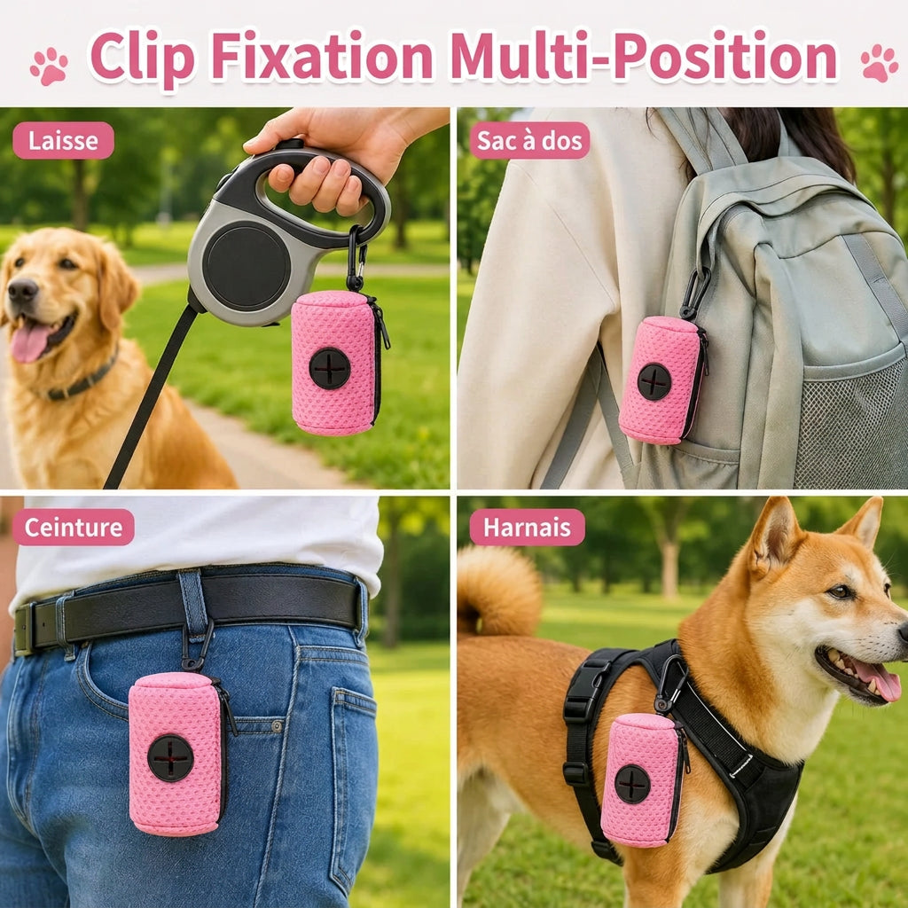 Distributeur de sacs Hop – fixation à la laisse