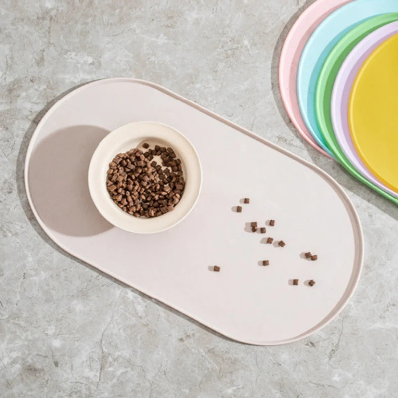 Set de repas Carré en silicone pour chien et chat