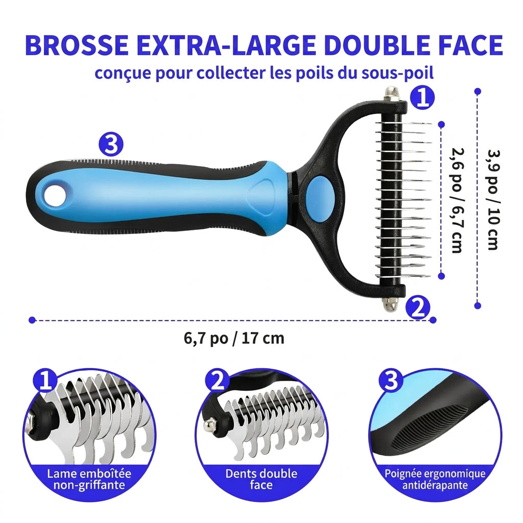 Brosse Démêlante Inox – utilisation