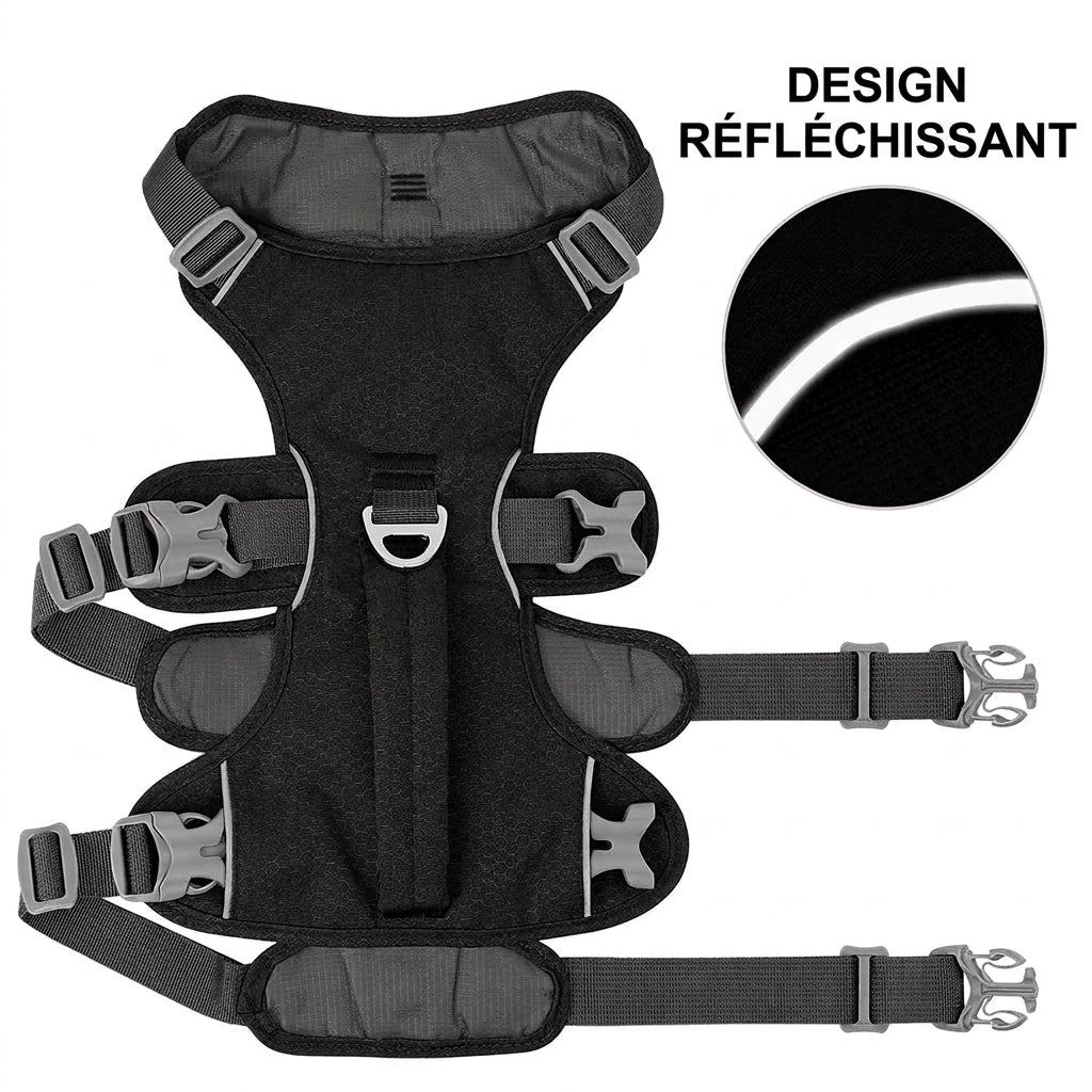 Harnais anti-fugue Évasion – design réfléchissant