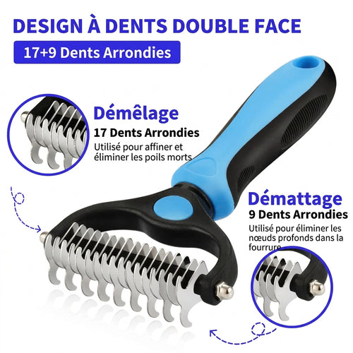 Brosse Démêlante Inox – caractéristiques