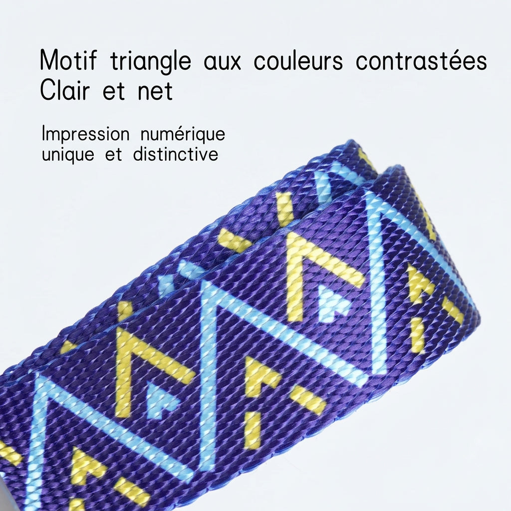 Harnais selle Géo – motif triangle contrasté