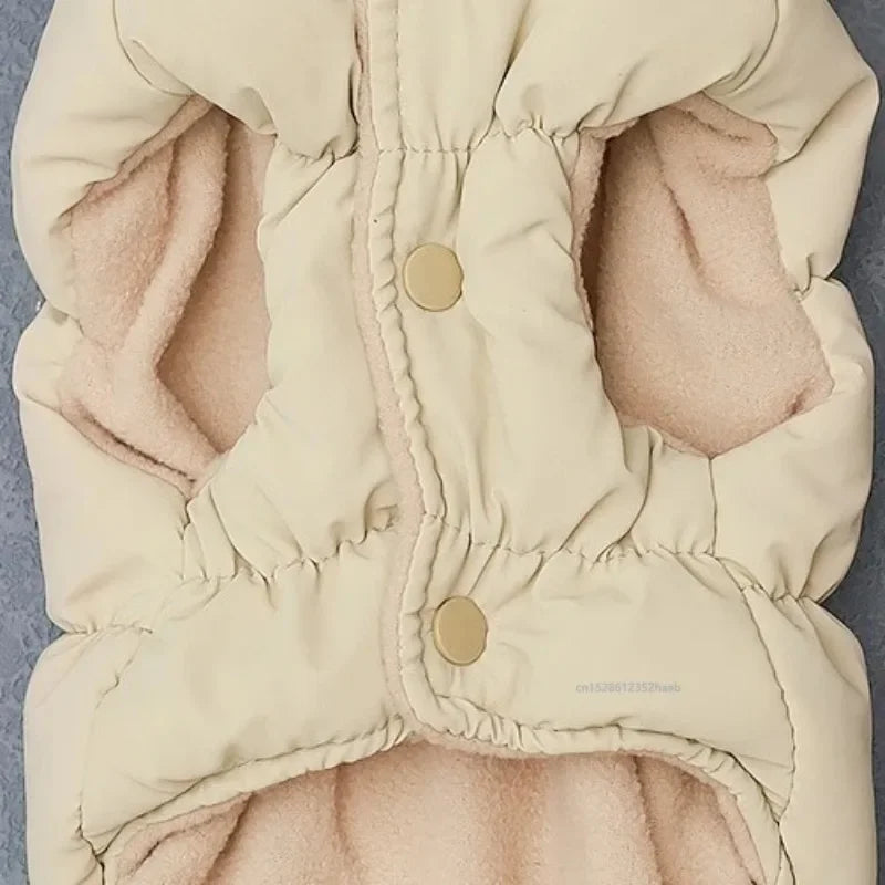 Manteau matelassé vu de dos
